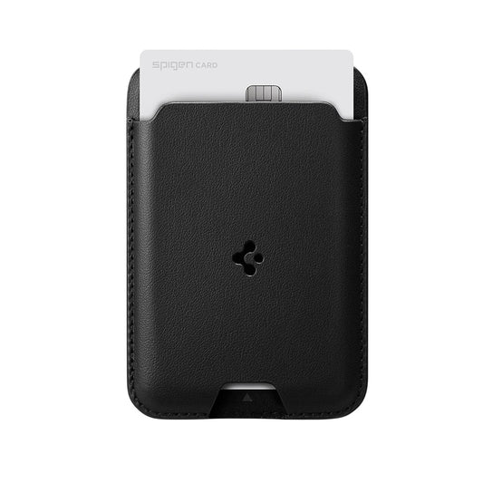 MagSafe Geldbörse, Spigen, Valentinus MagFit 2 Karten, Schwarz AMP02284