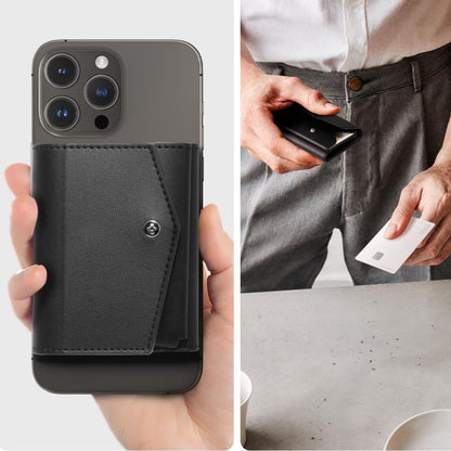 Magsafe Geldbörse, Spigen, Valentinus Pro, Schwarz