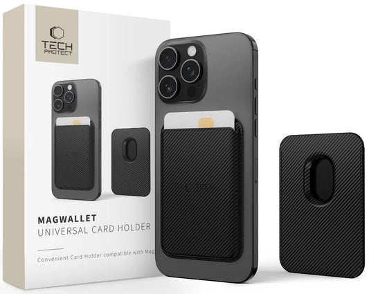 MagSafe-Geldbörse, Tech-Protect, Magwallet Carbon, Schwarz