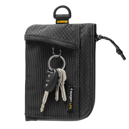 Spigen LF300 Geldbörse mit RFID-Schutz, Schwarz AFA11229