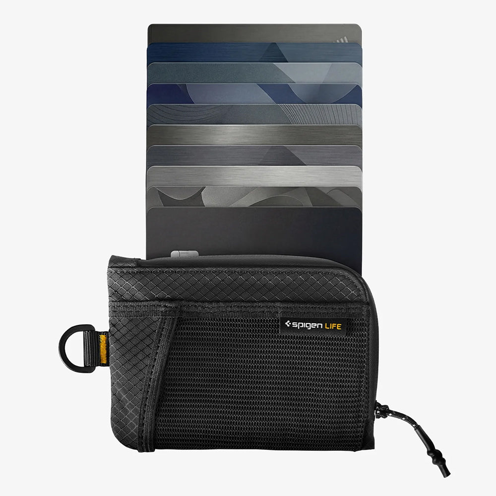 Spigen LF300 Geldbörse mit RFID-Schutz, Schwarz AFA11229