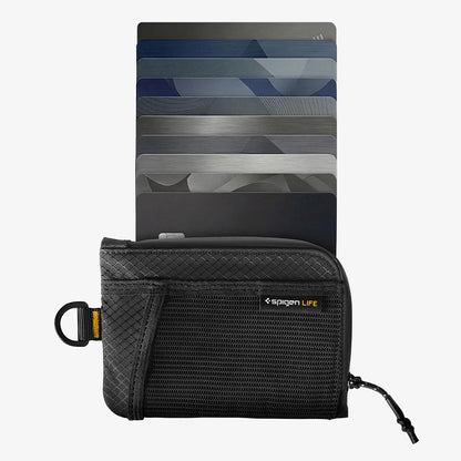 Spigen LF300 Geldbörse mit RFID-Schutz, Schwarz AFA11229