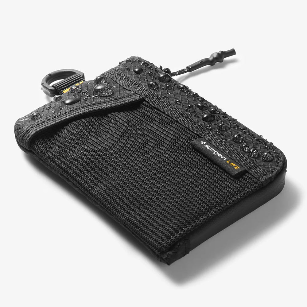 Spigen LF300 Geldbörse mit RFID-Schutz, Schwarz AFA11229