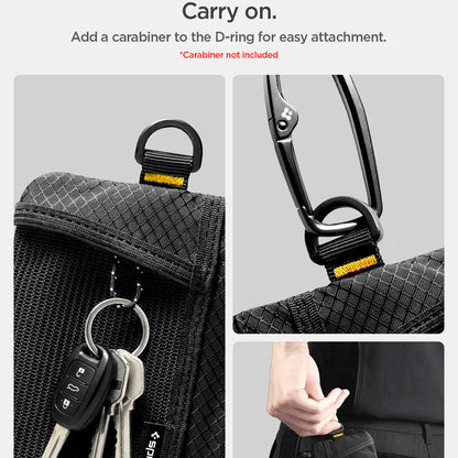 Spigen LF300 Geldbörse mit RFID-Schutz, Schwarz AFA11229