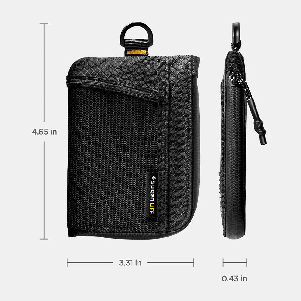 Spigen LF300 Geldbörse mit RFID-Schutz, Schwarz AFA11229