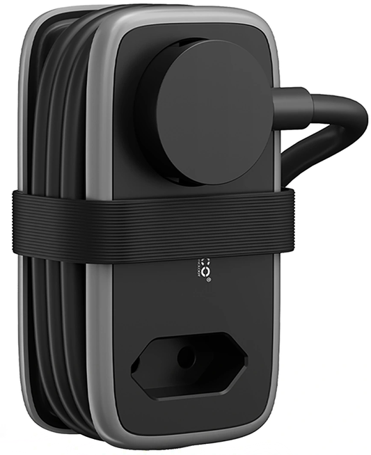Orico APP Verlängerungskabel, 2 x Schuko - 2 x USB-A - 1 x USB-C, Schwarz Grau