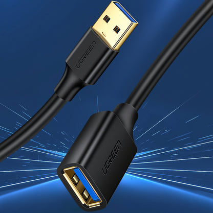 UGREEN US129 USB 3.0 Extension Cable, 1m, Black