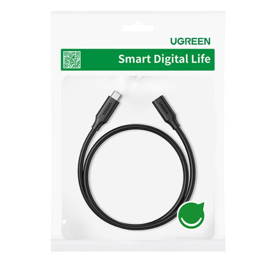 USB-C Verlängerungskabel UGREEN US353, 1m, Schwarz