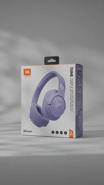 JBL Tune 720BT Bluetooth Kopfhörer | MultiPoint | Lila | 76h Akku