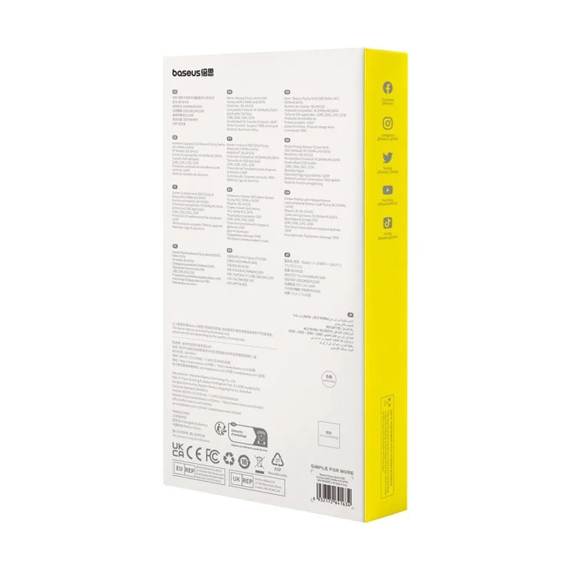 Baseus FlyJoy Series Rack für SSD SATA M.2 NVMe, Grau B00760600811-02