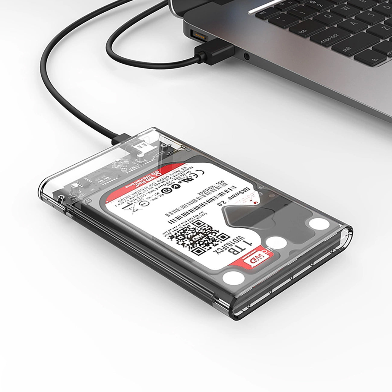 Orico 2139C3 Gehäuse für HDD / SSD SATA 2,5 Zoll, USB-C, Transparent