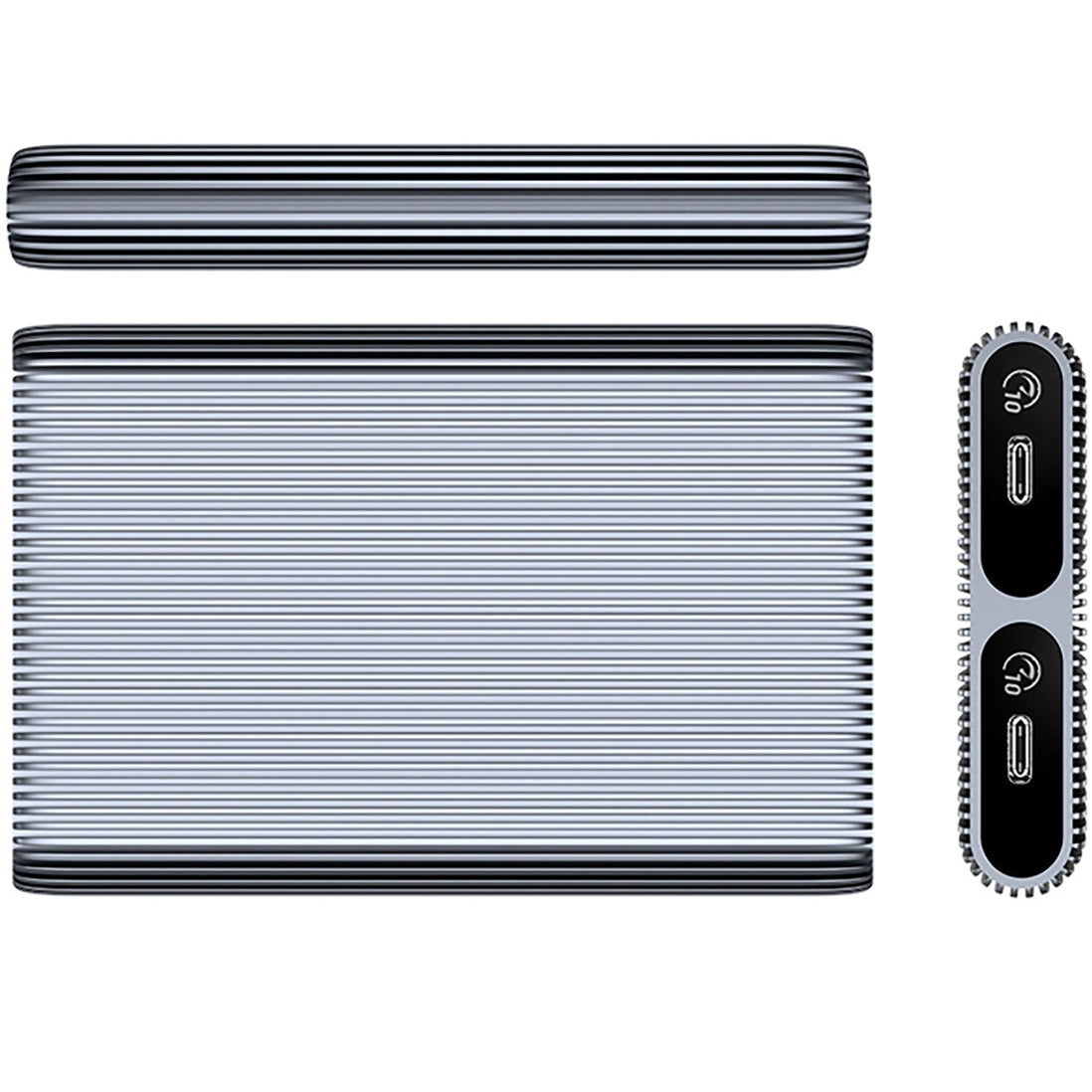 Orico AM2C3-2N Dual-Disk-Gehäuse für M.2 NVMe SSD, Grau
