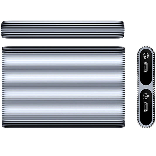 Orico AM2C3-2N Dual-Disk-Gehäuse für M.2 NVMe SSD, Grau
