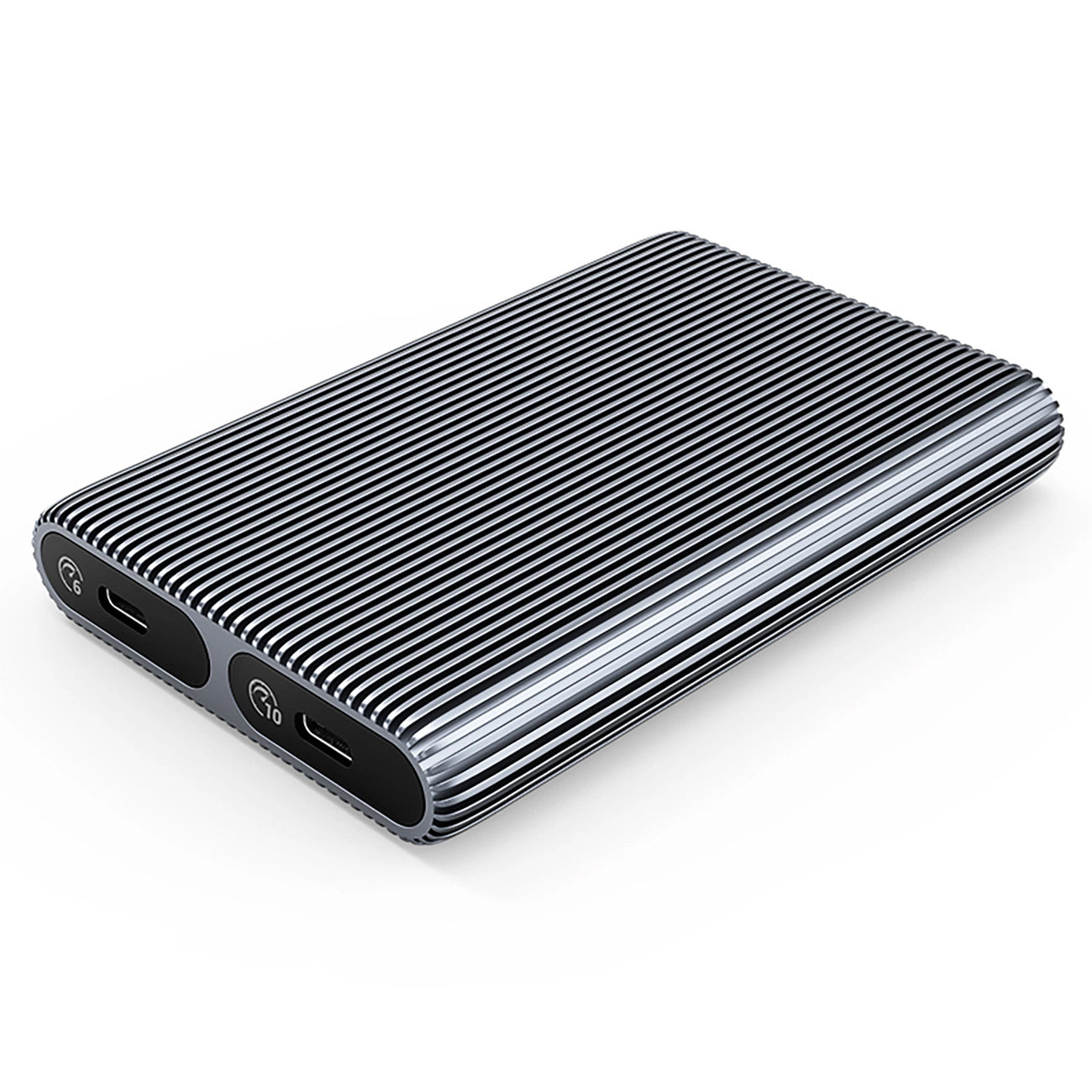 Orico AM2C3-2SN Dual-Disk-Gehäuse für M.2 NVMe SSD, Grau