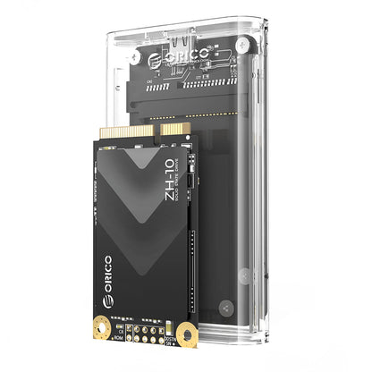 Orico TC10-MS Gehäuse für mSATA SSD, Transparent