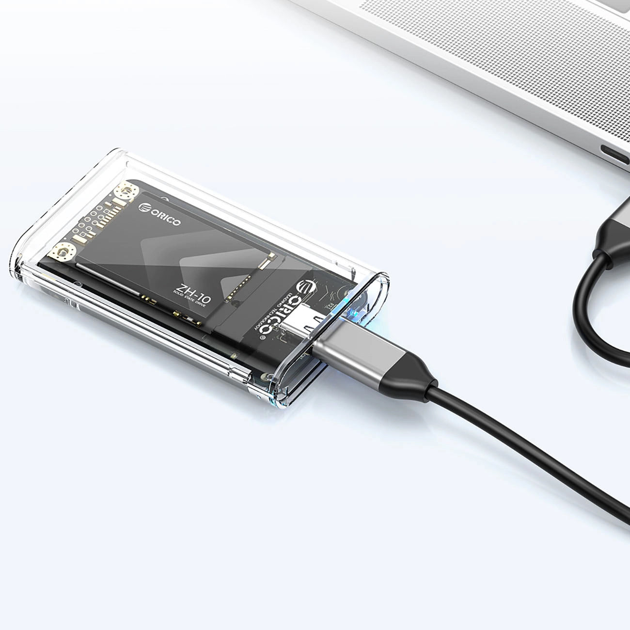 Orico TC10-MS Gehäuse für mSATA SSD, Transparent