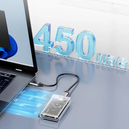 Orico TC10-MS Gehäuse für mSATA SSD, Transparent