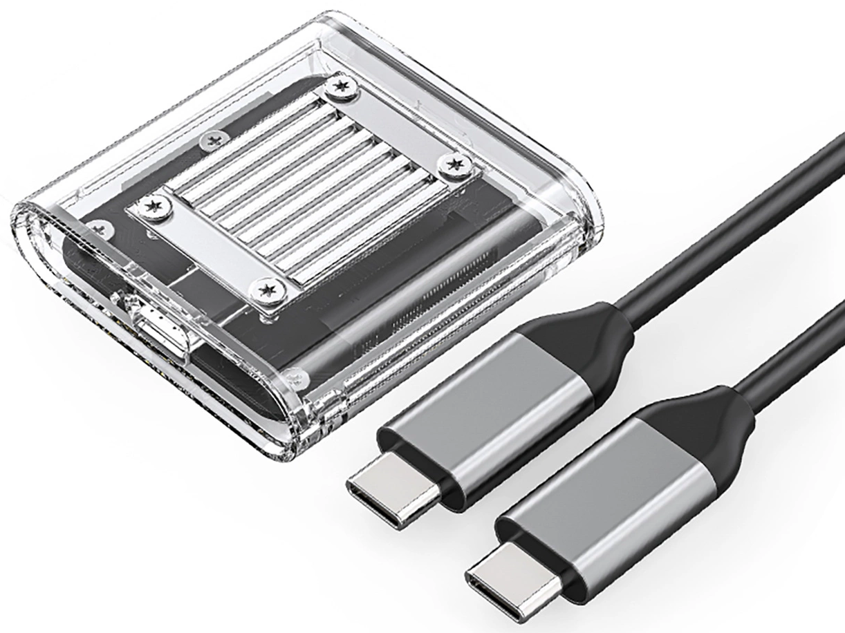 Orico TC20-M2-10G Gehäuse für SSD M.2 NVMe 2230, Transparent