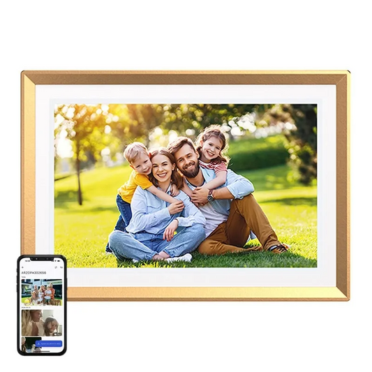 Digitaler Fotorahmen Arzopa D10, Goldfarben