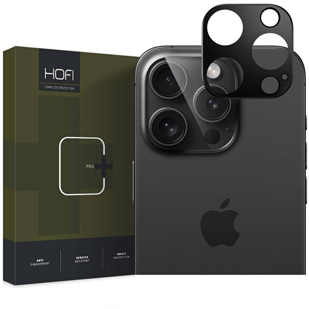 HOFI ALUCAM PRO+ Rückkamera-Schutzrahmen für Apple iPhone 16 Pro Max / 16 Pro, Schwarz