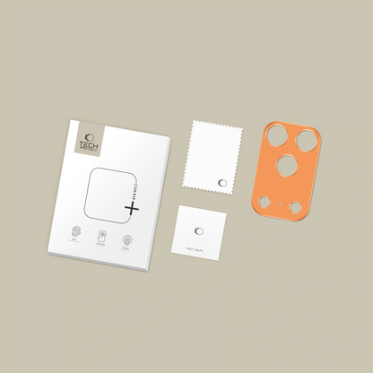 Schutzrahmen für die Rückkamera Tech-Protect Camalloy Fit+ für Apple iPhone 17 Pro Max, Aluminium, Orange