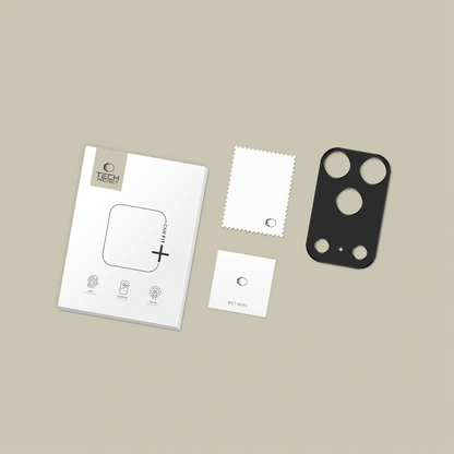 Tech-Protect Camalloy Fit+ Rear Camera Protection Frame for Apple iPhone 17 Pro Max, Aluminum, Black