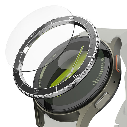 Ringke Premium Styling Schutzrahmen für Samsung Galaxy Watch7 40mm, Modell 4, Schwarz