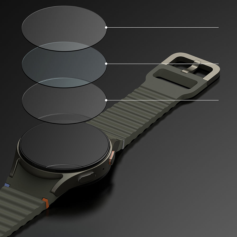 Ringke Premium Styling Schutzrahmen für Samsung Galaxy Watch7 44mm, Modell 2, Schwarz