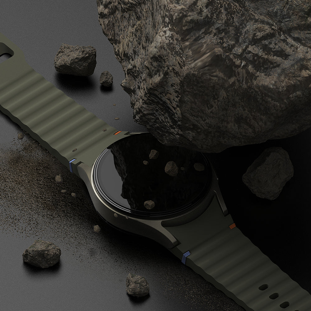 Ringke Styling Schutzrahmen für Samsung Galaxy Watch7 40mm, Modell 5, Silber