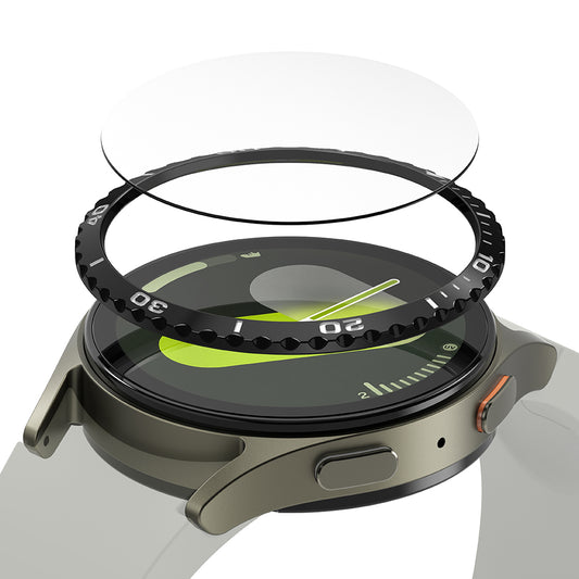 Ringke Styling Schutzrahmen für Samsung Galaxy Watch7 40mm, Modell 6, Schwarz