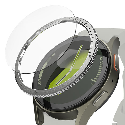 Ringke Styling Schutzrahmen für Samsung Galaxy Watch7 40mm, Modell 7, Silberfarben