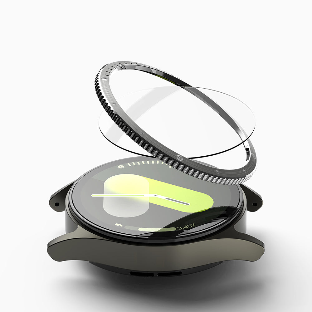 Ringke Styling Schutzrahmen für Samsung Galaxy Watch7 40mm, Modell 7, Silberfarben