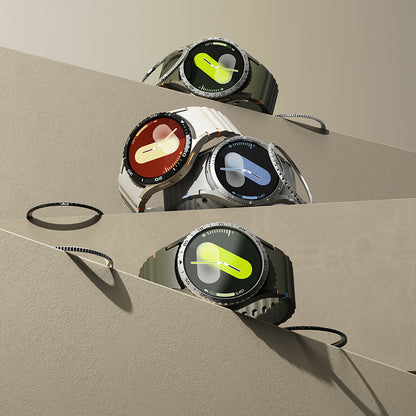 Ringke Styling Schutzrahmen für Samsung Galaxy Watch7 40mm, Modell 7, Silberfarben