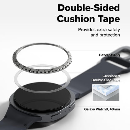 Ringke Inner Styling Protection Frame for Samsung Galaxy Watch8 Classic, Silver