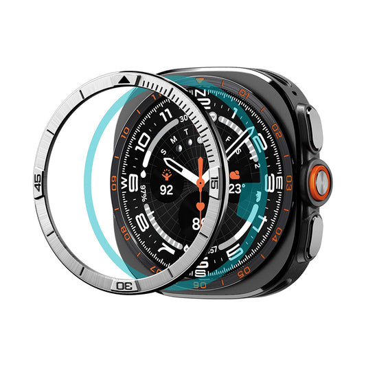 Spigen Tune Pilot Schutzrahmen für Samsung Galaxy Watch Ultra2, Silber ACS11616