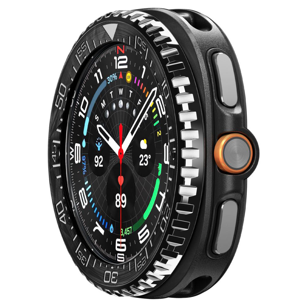 Spigen Tune Pro Diver Schutzrahmen für Samsung Galaxy Watch8 Classic, Schwarz