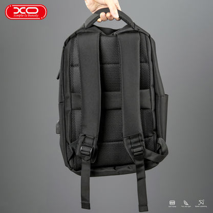 XO Design CB02 Rucksack für 15,6-Zoll-Laptop, Schwarz