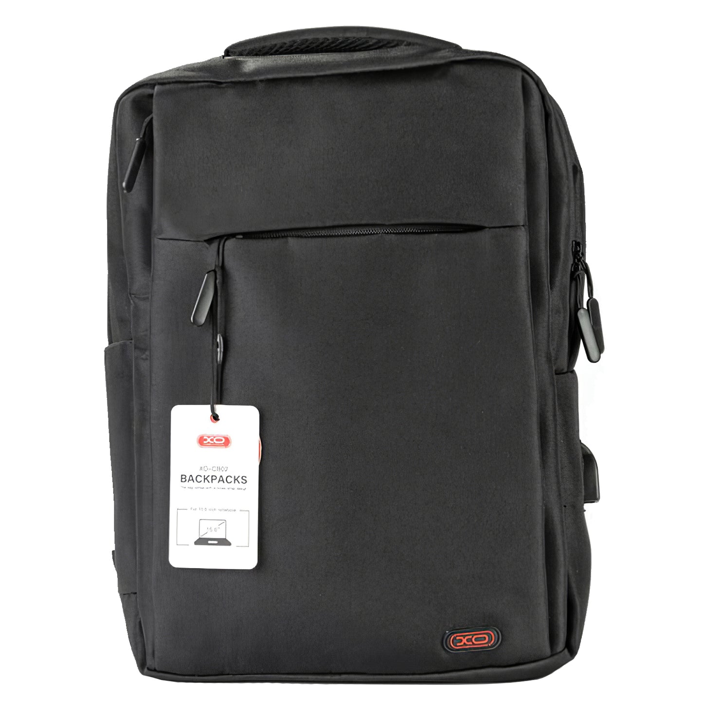 XO Design CB02 Rucksack für 15,6-Zoll-Laptop, Schwarz