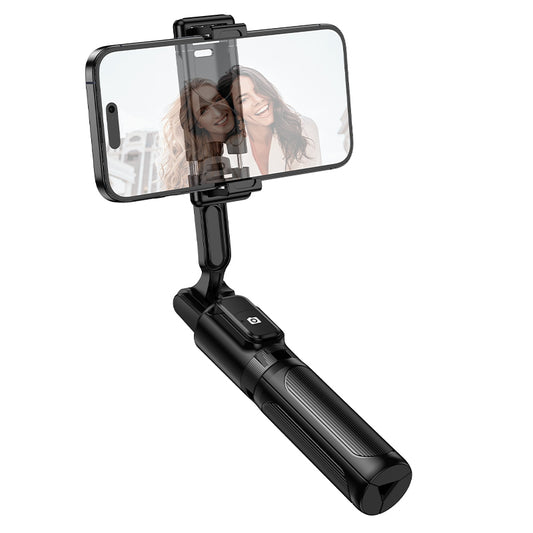 Bluetooth Selfie Stick Borofone BY14 Graceful, 4,5 Zoll - 7 Zoll, Schwarz