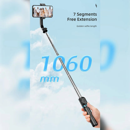 Selfie Stick Bluetooth Techsuit C01, Universal, Schwarz