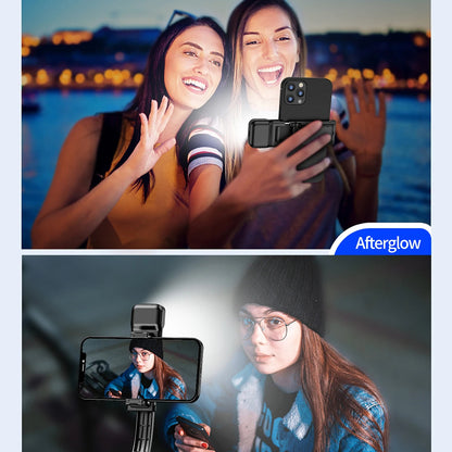 Selfie Stick Bluetooth Techsuit C01s, Universal, Schwarz