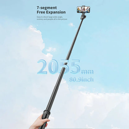 Selfie Stick Bluetooth Techsuit C05, Universal, Schwarz