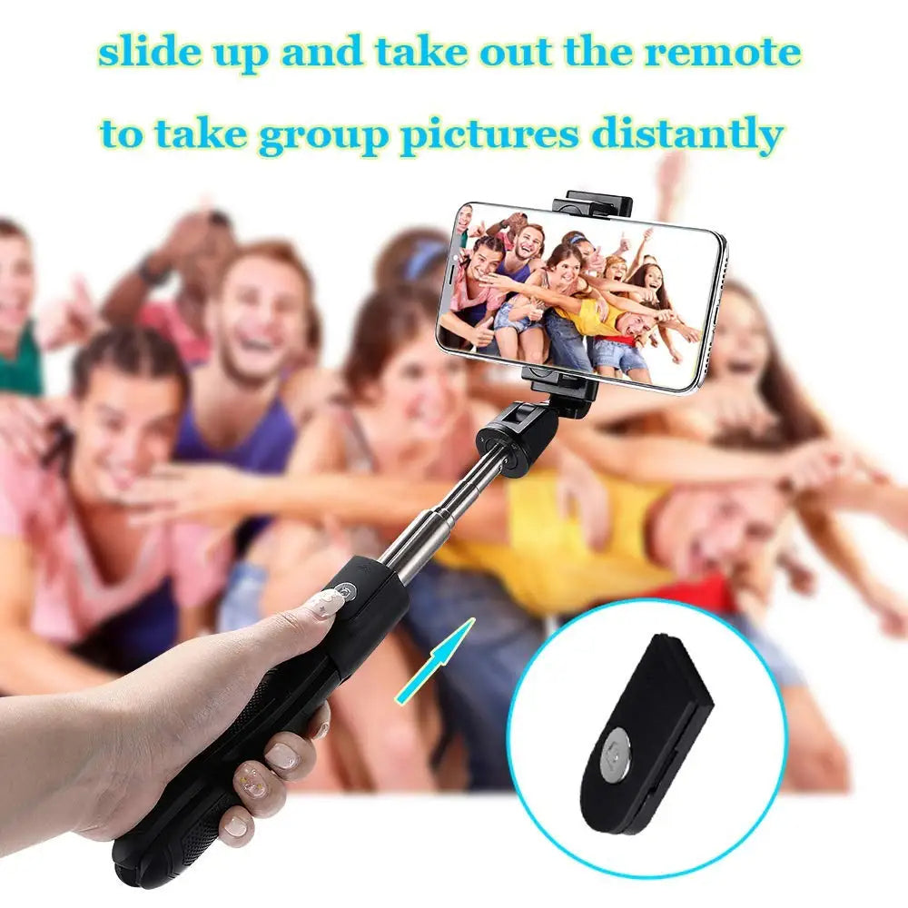 Selfie Stick Bluetooth Techsuit K06, Universal, Schwarz