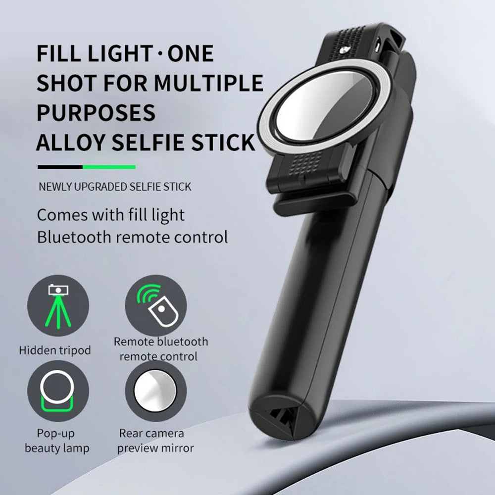 Selfie Stick Bluetooth Techsuit K13, Universal, Schwarz