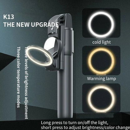 Selfie Stick Bluetooth Techsuit K13, Universal, Schwarz