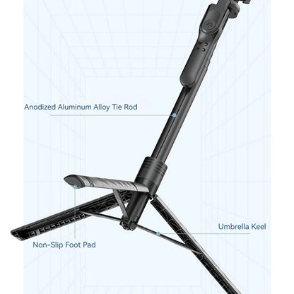 Selfie Stick Bluetooth Techsuit K28, Universal, Schwarz