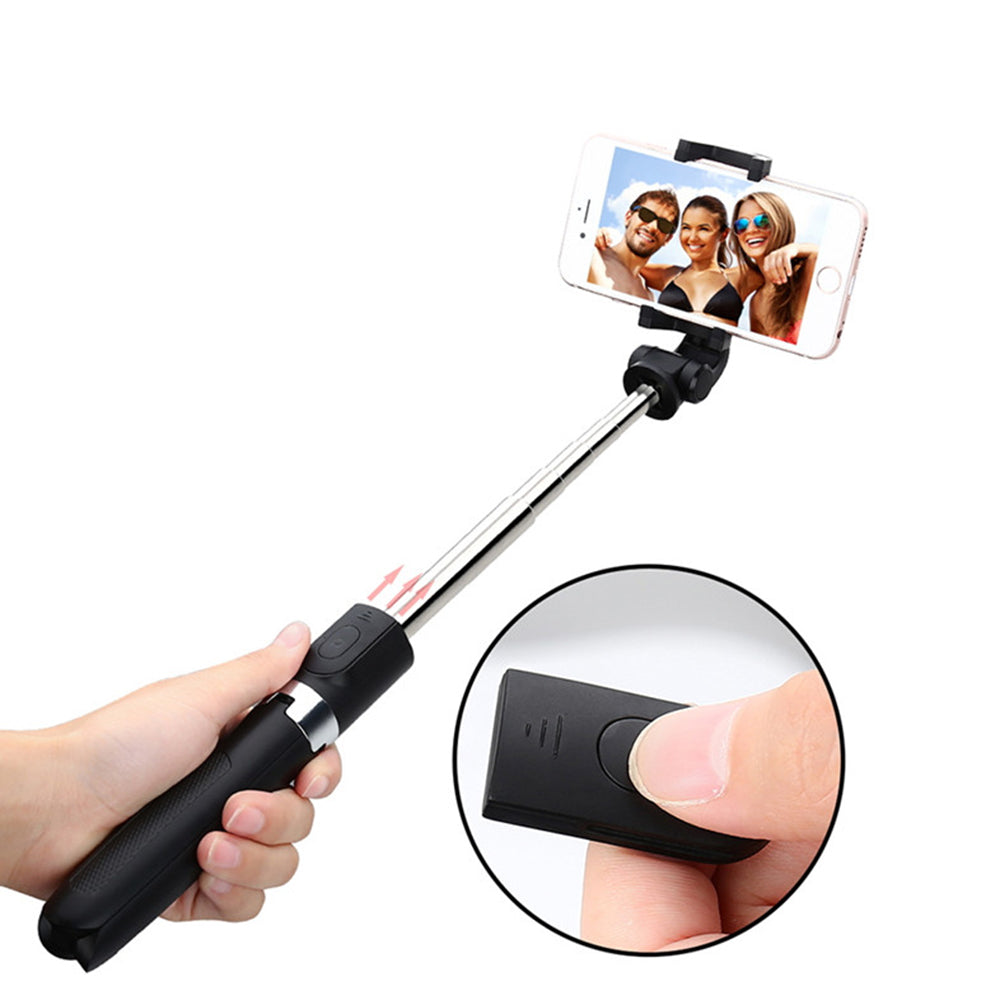 Selfie Stick Bluetooth Techsuit L01s, Universal, Schwarz