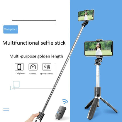 Selfie Stick Bluetooth Techsuit L02, Universal, Schwarz