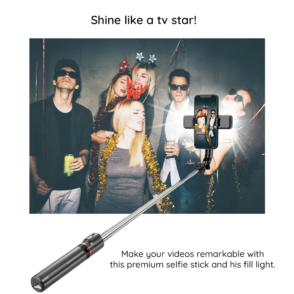 Selfie Stick Bluetooth Techsuit L13d, Universal, Schwarz