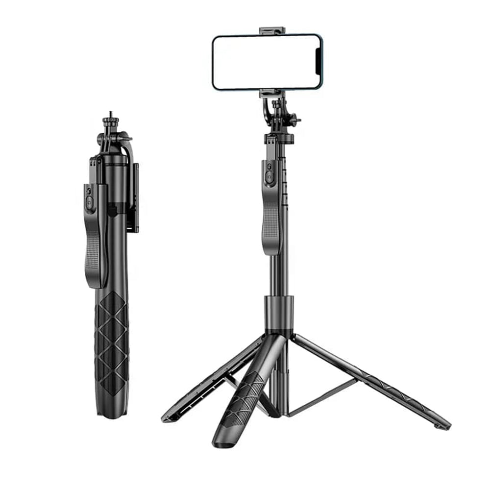 Selfie Stick Bluetooth Techsuit L16, Universal, Schwarz
